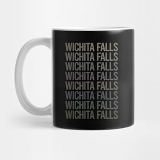 Gray Text Art Wichita Falls Mug